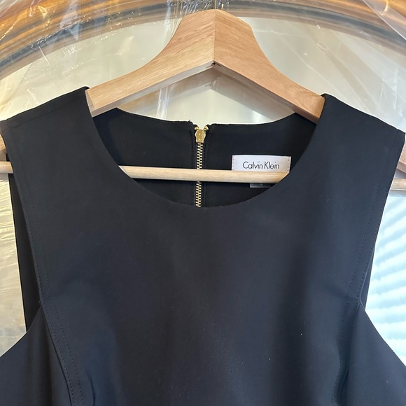 Black Calvin Klein Fit and Flare Dress Womens Size 10 - Picture 10 of 12